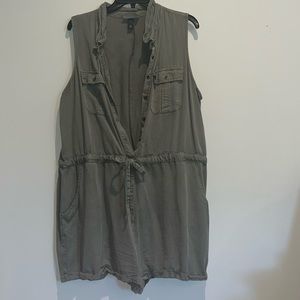 Army green romper